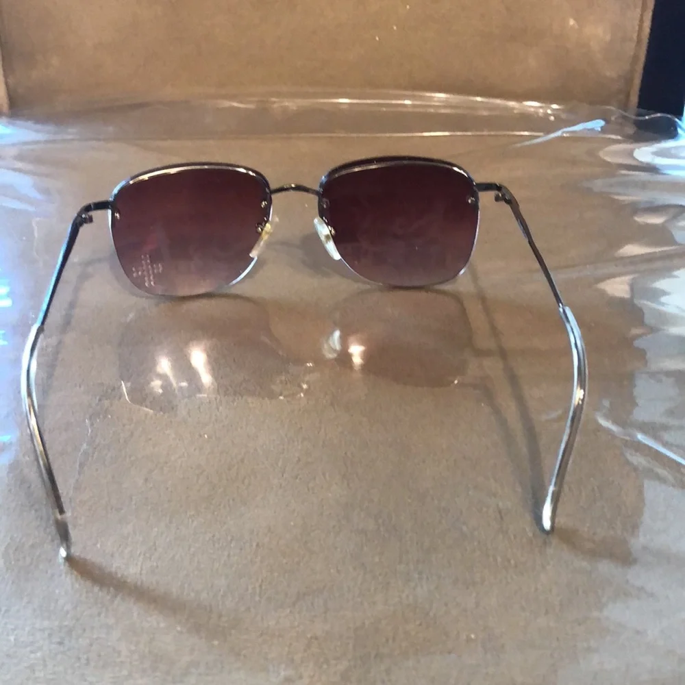 Rhinestone Cross Metal Frame Sunglasses